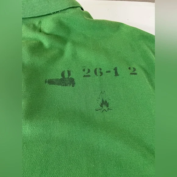 Polo by Ralph Lauren Vintage Green Indian Head Adirondack Custom Fit Polo XXL - Picture 10 of 13